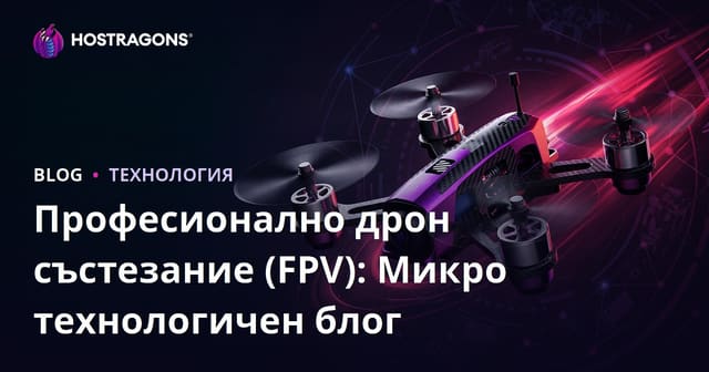 Професионално дрон състезание (FPV): Микро технологичен блог