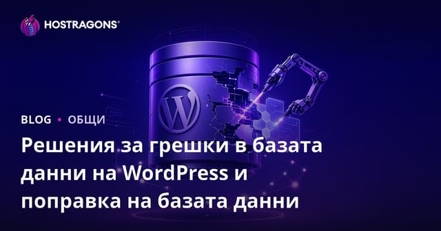 Решения за грешки в базата данни на WordPress и поправка на базата данни
