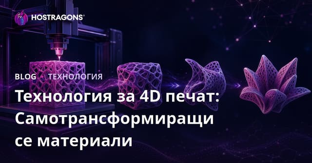 Технология за 4D печат: Самотрансформиращи се материали