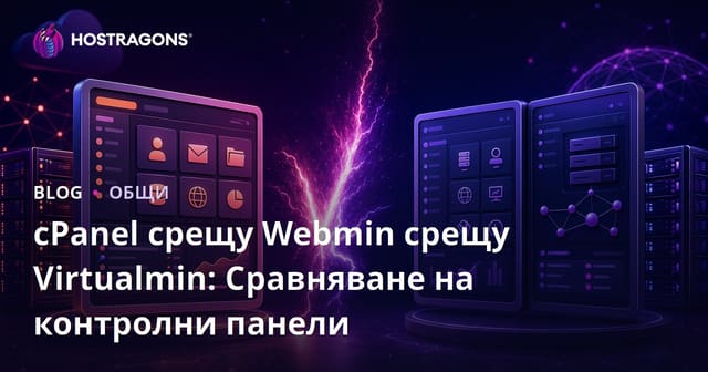cPanel срещу Webmin срещу Virtualmin: Сравняване на контролни панели