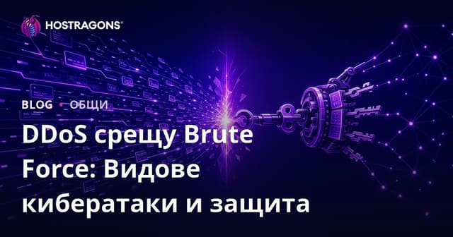 DDoS срещу Brute Force: Видове кибер атаки и как да се защитим