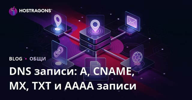DNS записи: A, CNAME, MX, TXT и AAAA записи