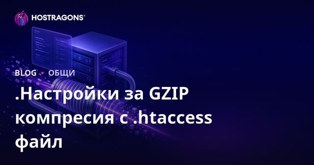 Конфигурация на GZIP компресия с .htaccess файл