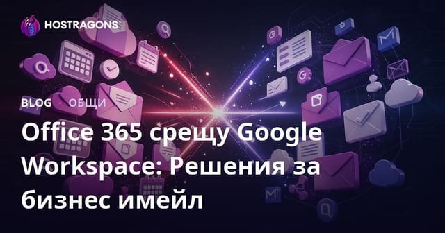 Office 365 срещу Google Workspace: Решения за бизнес имейл
