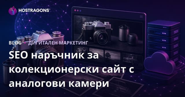 SEO за уебсайт за колекция от стари камери и аналогова фотография