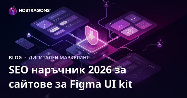 SEO на уебсайт, който споделя компоненти на Figma и UI китове