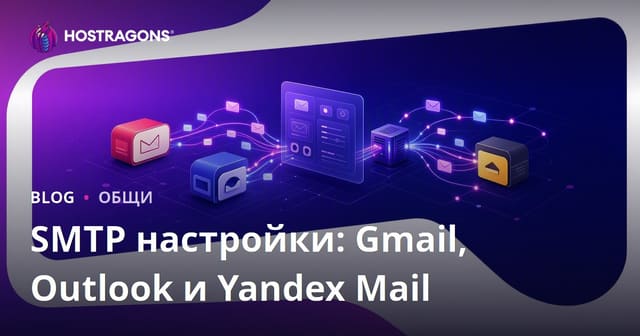 SMTP настройки: Gmail, Outlook и Yandex Mail