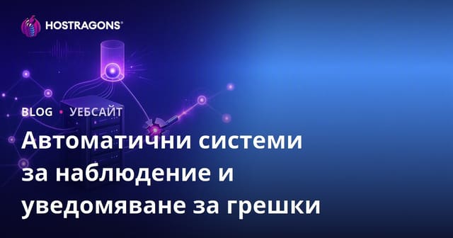 Автоматизирани системи за наблюдение и уведомяване при грешки