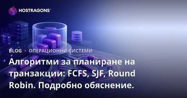 Алгоритми за управление на процесите: FCFS, SJF, Round Robin – Подробно обяснение