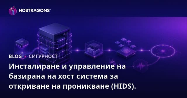 Инсталиране и управление на базирана на хост система за откриване на проникване (HIDS).