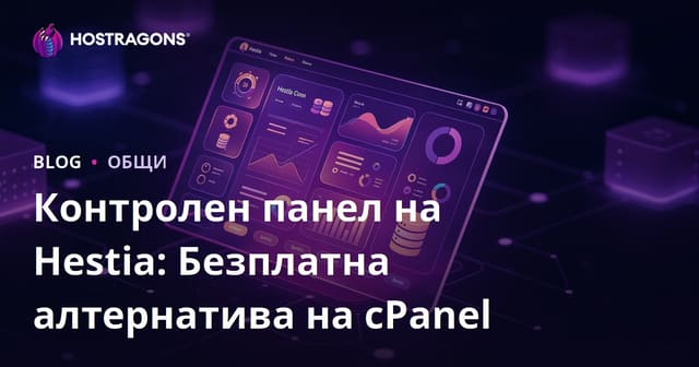 Hestia Контролен Панел: Безплатна Алтернатива на cPanel
