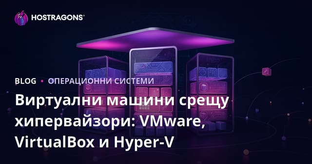 Сравнение на виртуални машини и хипервайзори: VMware, VirtualBox и Hyper-V