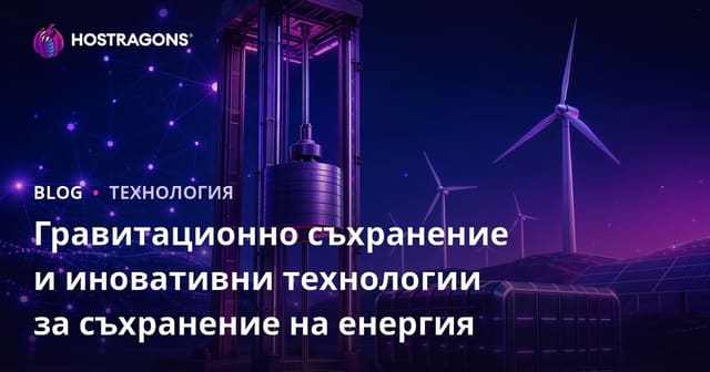 Гравитационно съхранение и иновативни технологии за съхранение на енергия