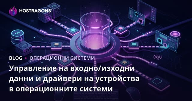 Управление на входно/изходни данни и драйвери на устройства в операционните системи