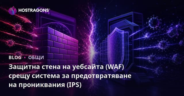 Защитна стена на уебсайта (WAF) срещу система за предотвратяване на прониквания (IPS)