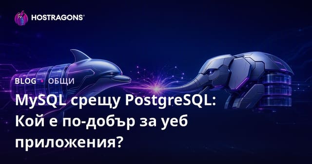MySQL срещу PostgreSQL: Кой е по-добър за уеб приложения?