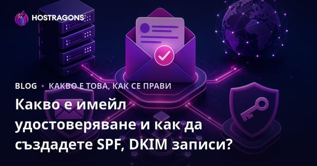 Какво е имейл удостоверяване и как да създадете SPF, DKIM записи?