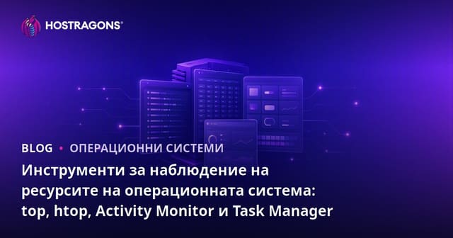 Инструменти за мониторинг на ресурсите на операционната система: top, htop, Activity Monitor и Task Manager