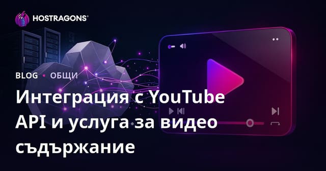 Интеграция с YouTube API и услуга за видео съдържание