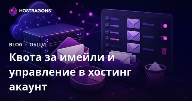 Управление и ограничения на имейл квотата в хостинг акаунт
