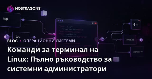Команди за терминал на Linux: Пълно ръководство за системни администратори