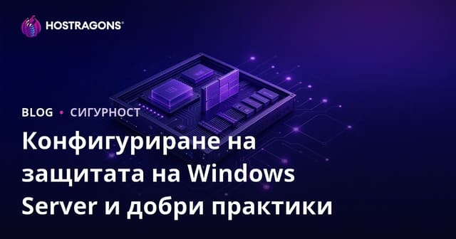 Конфигурация на сигурността на Windows Server и добри практики