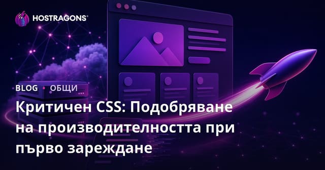 Критичен CSS: Подобряване на производителността при първоначално зареждане