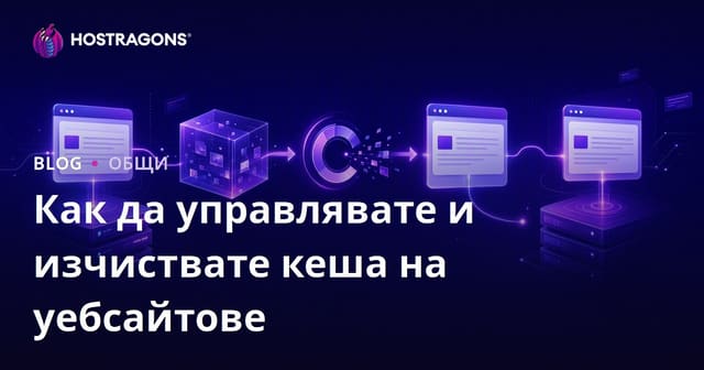 Управление и почистване на кеша на уебсайта