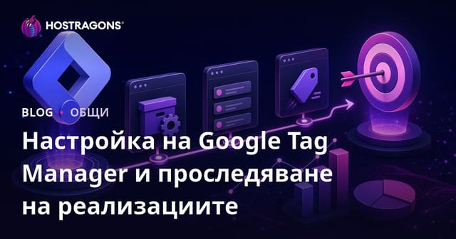 Настройка на Google Tag Manager и проследяване на реализациите
