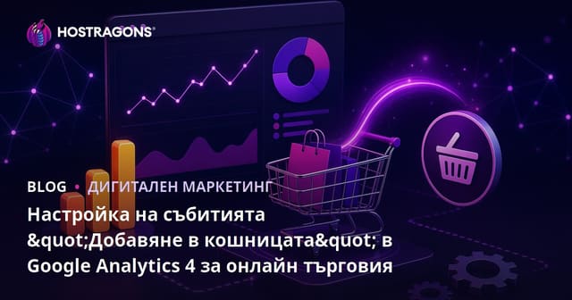 Настройка на събитията "Добавяне в кошницата" в Google Analytics 4 за онлайн търговия