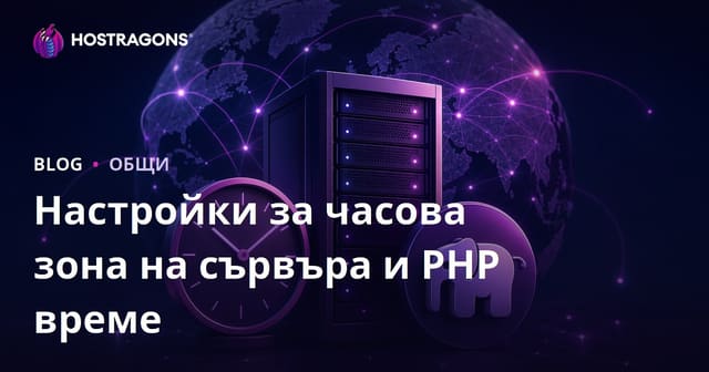 Настройки за часова зона на сървъра и PHP време