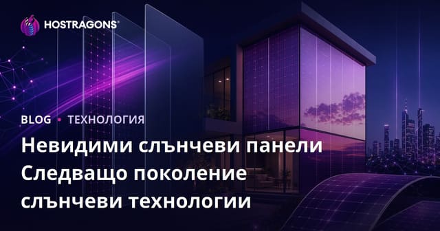 Невидими соларни панели: Технологията на бъдещето за устойчива енергия