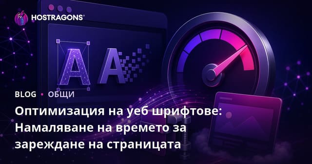 Оптимизация на уеб шрифтове: Намаляване на времето за зареждане на страницата