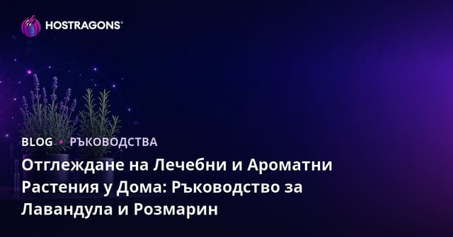 Отглеждане на Лечебни и Ароматни Растения у Дома: Ръководство за Лавандула и Розмарин
