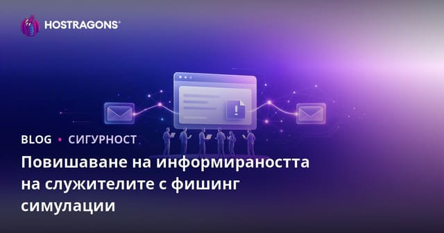 Увеличаване на осведомеността на служителите с фишинг симулации