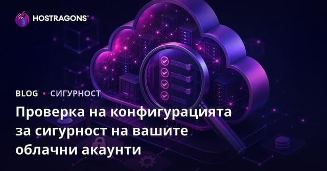 Проверка на конфигурацията за сигурност на вашите облачни акаунти