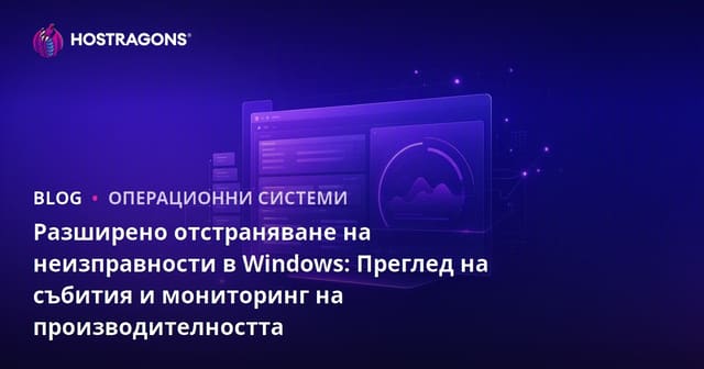 Разширено отстраняване на неизправности в Windows: Преглед на събития и мониторинг на производителността