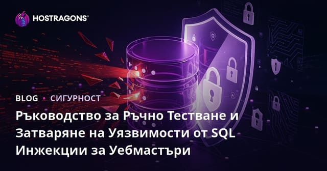 Ръководство за Ръчно Тестване и Затваряне на Уязвимости от SQL Инжекции за Уебмастъри