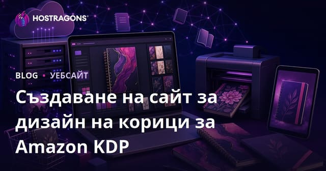 Създаване на сайт за дизайн на корици на тетрадки и тефтери за Amazon KDP