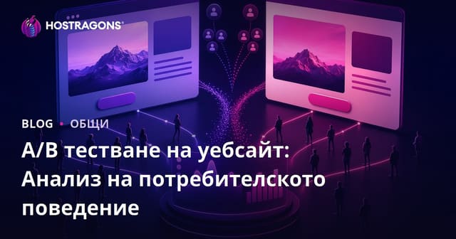 A/B тест на уебсайт: Анализ на потребителското поведение