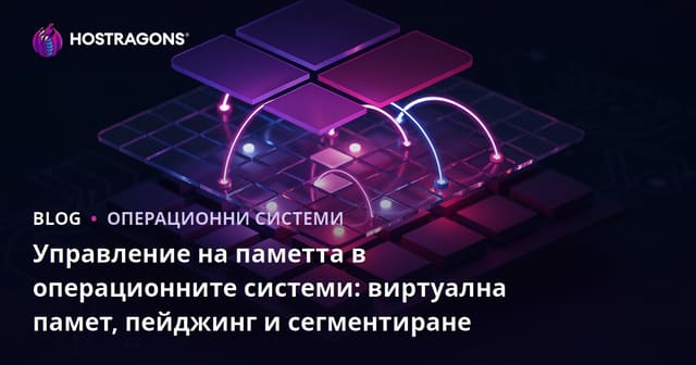Управление на паметта в операционните системи: виртуална памет, пейджинг и сегментиране