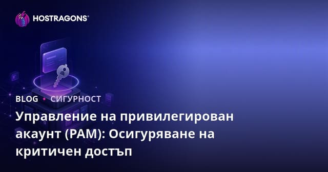 Управление на привилегирован акаунт (PAM): Осигуряване на критичен достъп