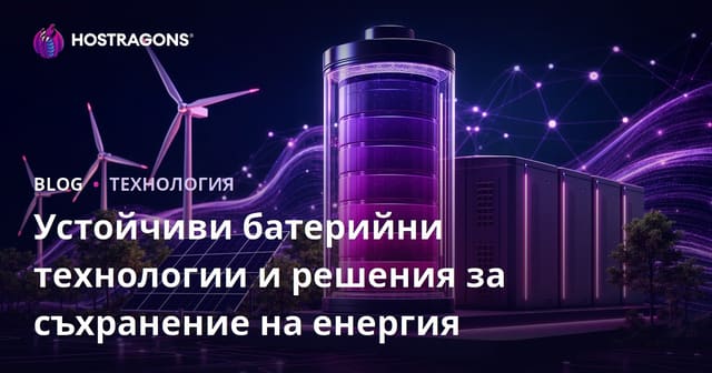 Устойчиви батерийни технологии и решения за съхранение на енергия