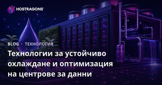 Устойчиви технологии за охлаждане и оптимизация на дата центровете