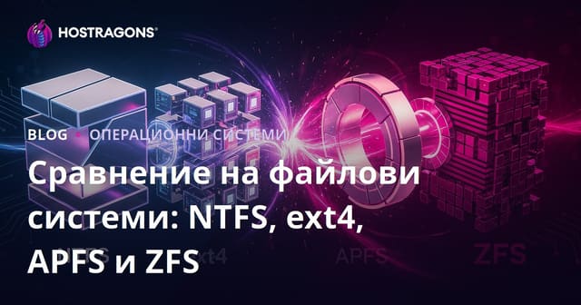 Сравнение на файлови системи: NTFS, ext4, APFS и ZFS