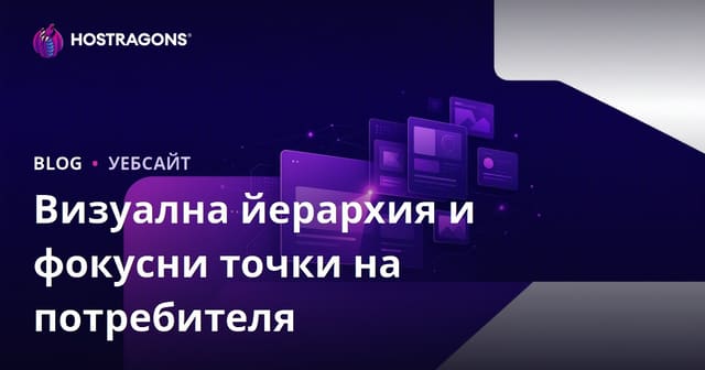 Визуална йерархия и фокусни точки на потребителя