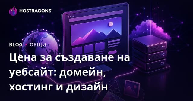 Разходи за Създаване на Уебсайт: Домейн, Хостинг и Дизайн