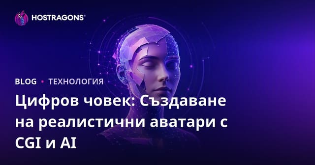 Цифров човек: Създаване на реалистични аватари с CGI и AI