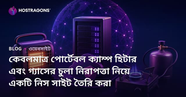 কেবলমাত্র পোর্টেবল ক্যাম্প হিটার এবং গ্যাসের চুলা নিরাপত্তা নিয়ে একটি নিস সাইট তৈরি করা