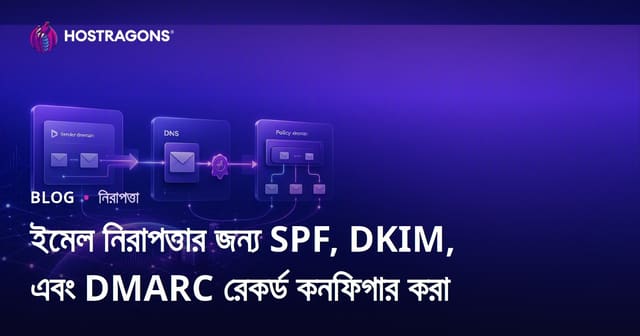 ইমেল নিরাপত্তার জন্য SPF, DKIM, এবং DMARC রেকর্ড কনফিগার করা